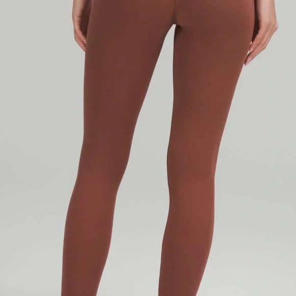 Lululemon Smoky Red Lunar New Year Align NWT sz 8 gold logo - Picture 4 of 7